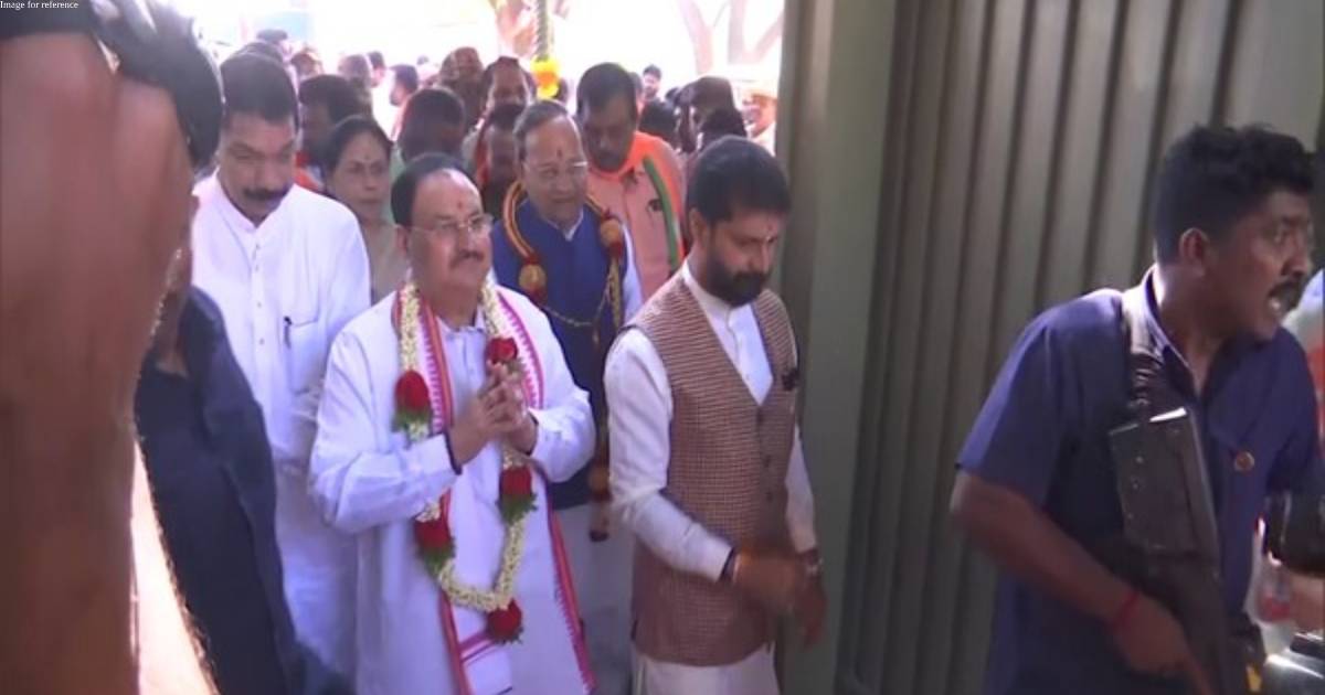 Karnataka: BJP president Nadda visits party general secretary CT Ravi's residence